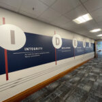Long Hallway at Owens & Minor Corporate Headquarters - design displaying IDEAL Values
